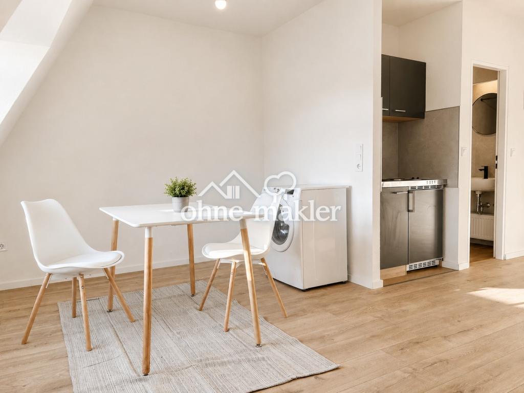 ERSTBEZUG // 1. MONAT MIETFREI // Vollmöblierte 1,5-Zimmer-Wohnung mit Küche in Markranstädt - Photo 4