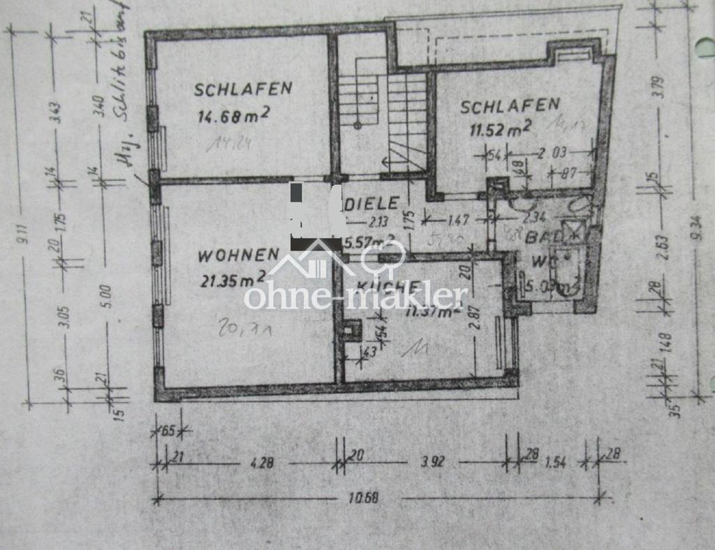 Wg-geeignete, renovierte 3 Zimmer Wohnung mit Einbauküche im Stadtzentrum - Photo 3