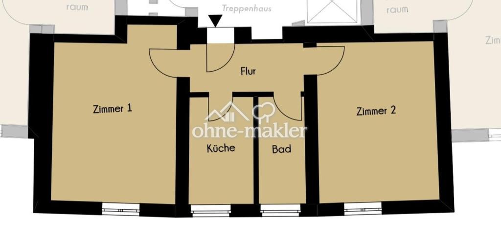 Wohnen im Denkmal: 2 Zimmer super zentral - Photo 3