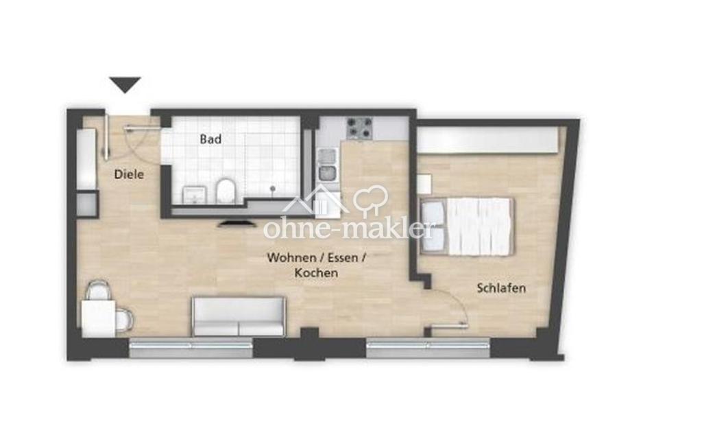 Erstbezug! Moderne 2-Zimmer-Neubauwohnung mit Einbauküche in Nürnberg – provisionsfrei - Photo 5