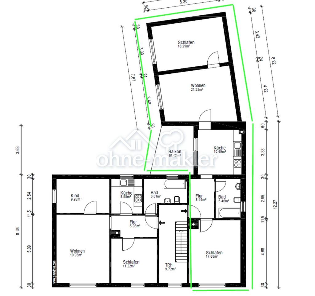 Freundliche 3-Zimmer-Wohnung mit Einbauküche und Balkon in zentraler Lage - Foto 4