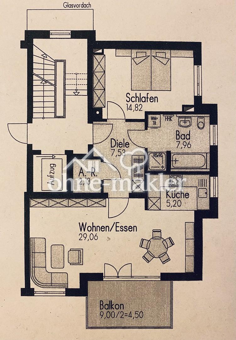 Exclusive -2-Zimmer-Whg, mit großzügigem Balkon - Photo 2