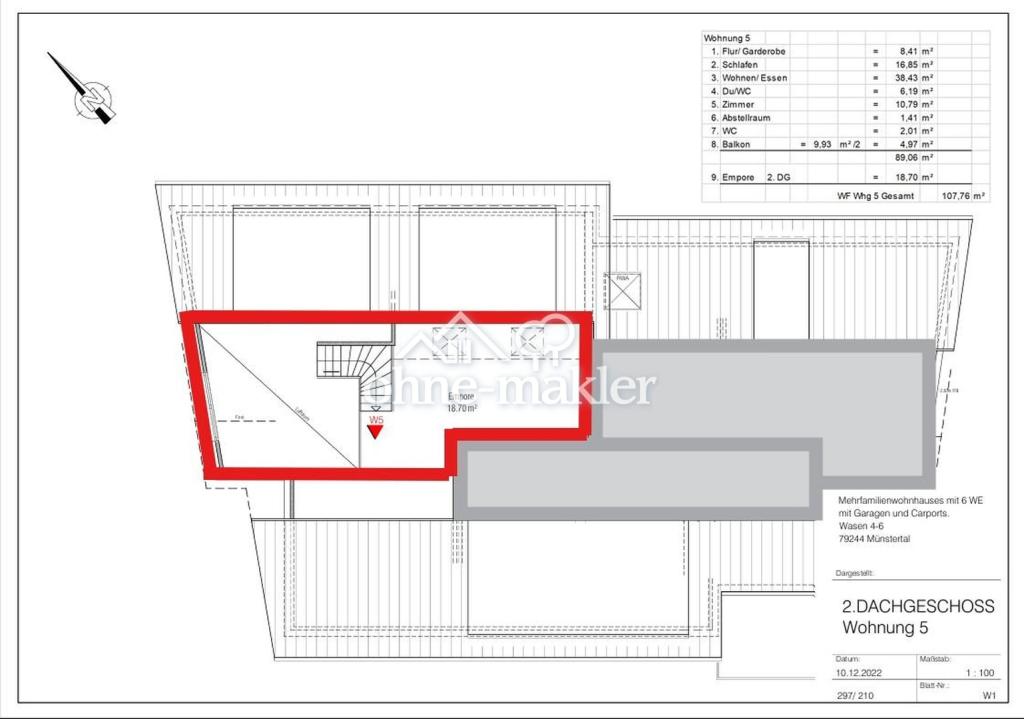 Familienfreundliche 3,5-Zimmer-Wohnung mit Balkon in Münstertal - Photo 2