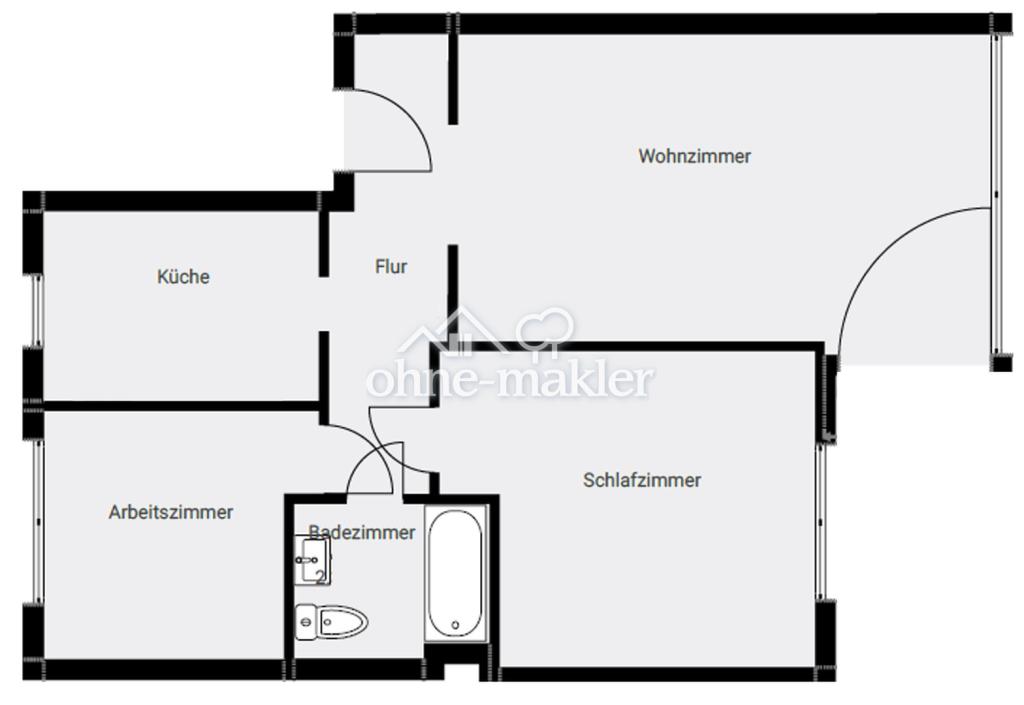 Helle Erdgeschosswohnung mit Einbauküche - Erstvermietung nach Sanierung - Photo 2