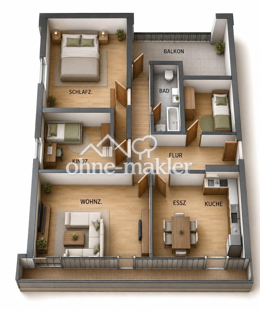 Großzügige 4,5 -Zimmer-Dachgeschosswohnung - Photo 5