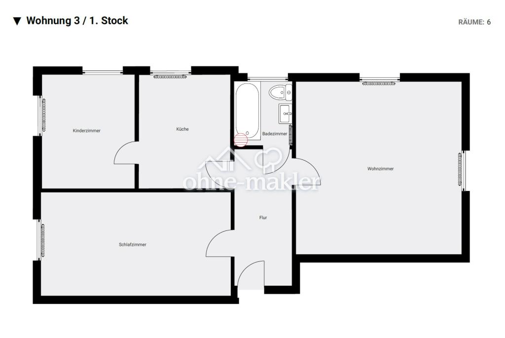 Schöne 3-Zimmer Wohnung in Kneiting - Photo 3