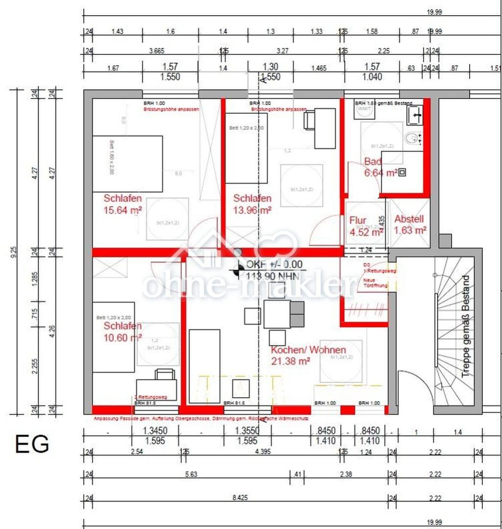 Sanierte 4-Zimmer-Erdgeschoss-Wohnung in Aldenhoven zu vermieten! - Photo 1