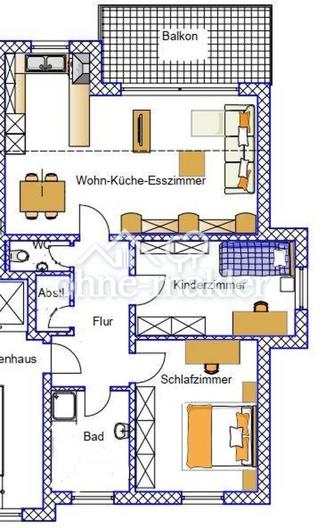 3-Zi. Wohnung mit 86 m² im 1OG. im 6-Fam. Haus - Photo 1