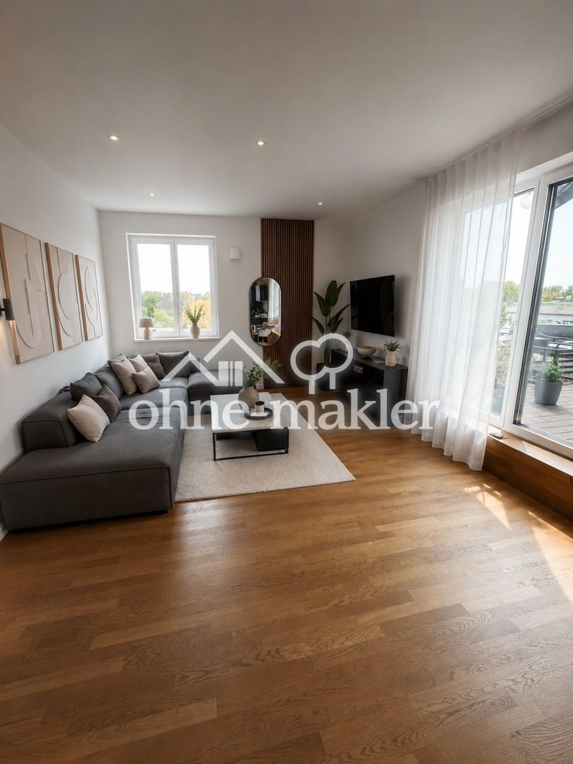 Penthouse-Wohnung mit Dachterasse, Klimaanlage, hochwertiger Einbauküche und Ankleide - Foto 1