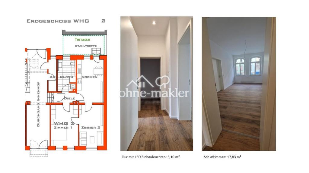 Schicke 2-Zimmer Erdgeschoss Wohnung in saniertem Neorenaissance-Stadthaus - Foto 4