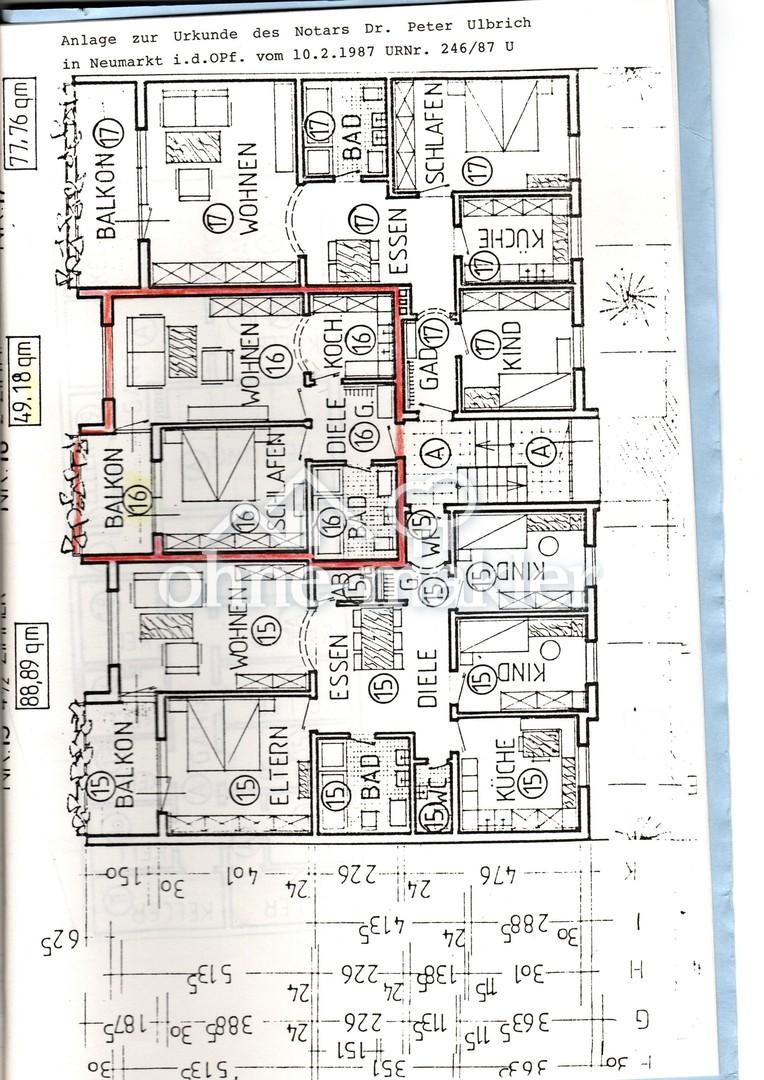 2-Zimmer-Wohnung (49,18 m²) in Neumarkt - Regensburgerstr. 98a inkl. EK & TG-Stellplatz - Foto 3