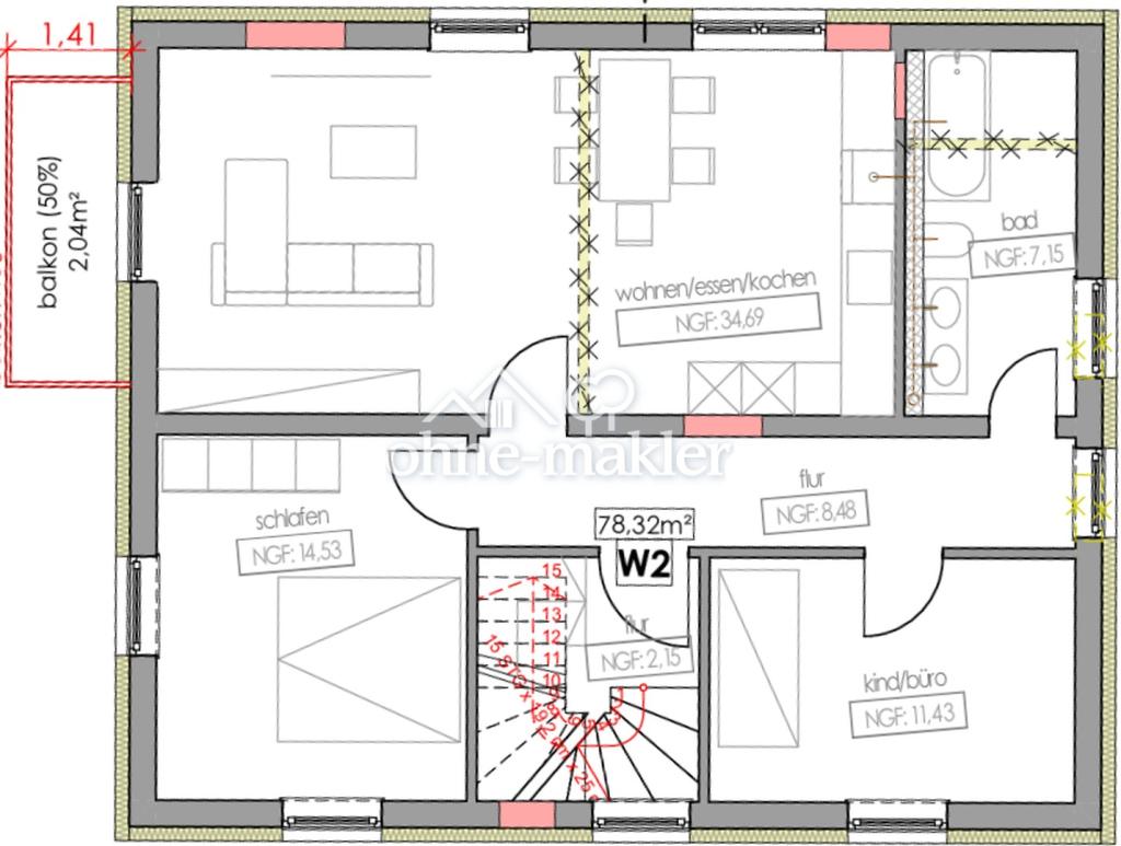 Neuwertige, helle Wohnung ab sofort zu vermieten! - Photo 4