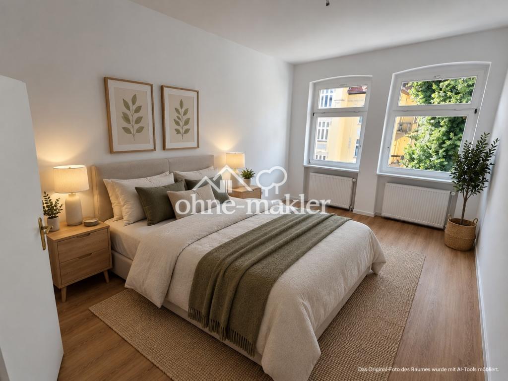 Zentrumsnahe, ruhige 2,5-Zimmer-Wohnung mit Balkon in Brühlervorstadt - Photo 5