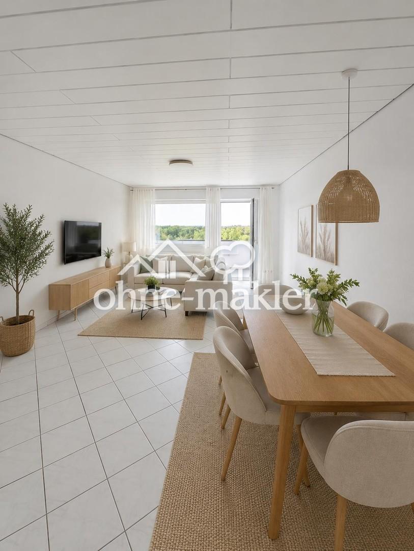 Renovierter Wohntraum mit Seeblick: 87 m² 3-Zimmer-Wohnung inkl. Einbauküche & Balkon - Photo 1