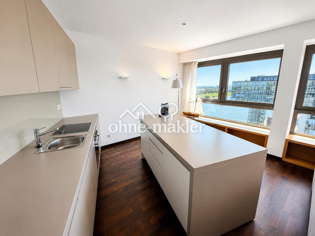 Exklusive 2-Zimmer-Wohnung im Kranhaus Nord – 16. Etage mit spektakulärem Rheinblick - Photo 5