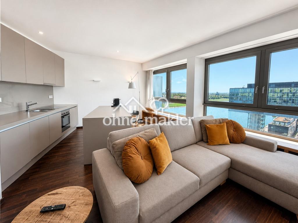 Exklusive 2-Zimmer-Wohnung im Kranhaus Nord – 16. Etage mit spektakulärem Rheinblick - Photo 3