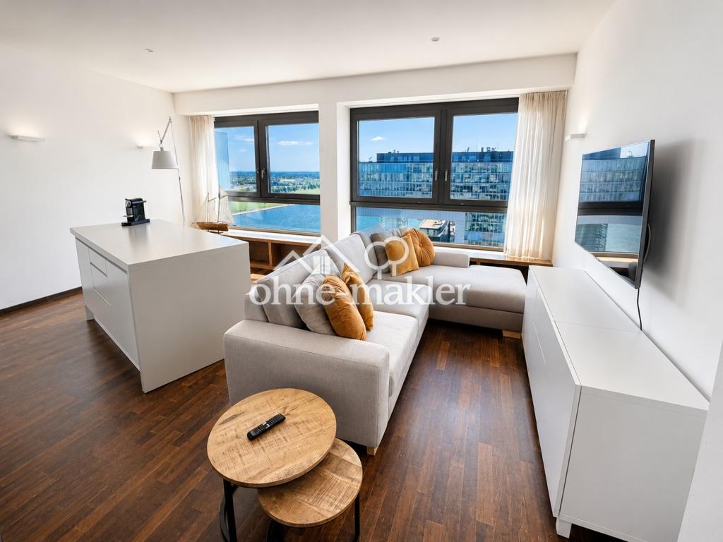 Exklusive 2-Zimmer-Wohnung im Kranhaus Nord – 16. Etage mit spektakulärem Rheinblick - Photo 2