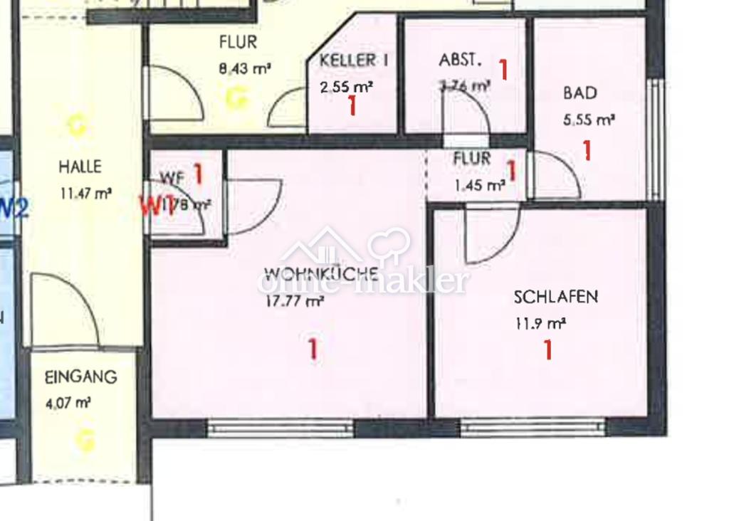 2-Zimmer-Wohnung in ruhiger Lage - derzeit in Sanierung - Photo 5
