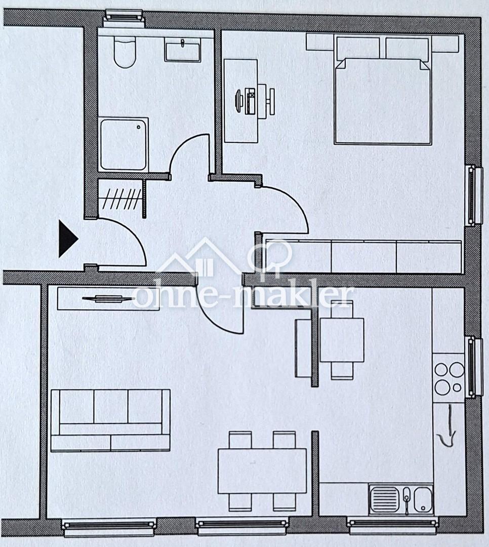 komplett sanierte 2-Zimmer-Wohnung in Mannheim-Sandhofen - Photo 3