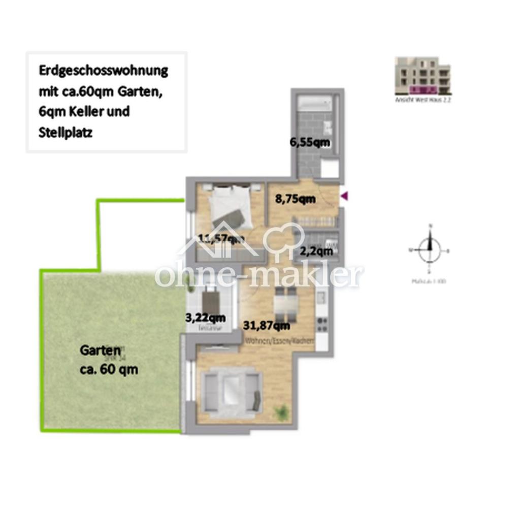 Neubau-Erstbezug |KfW 40 QNG | ca.60 qm Großer Garten | Maintal Dörnigheim | Top Anbindung - Foto 5