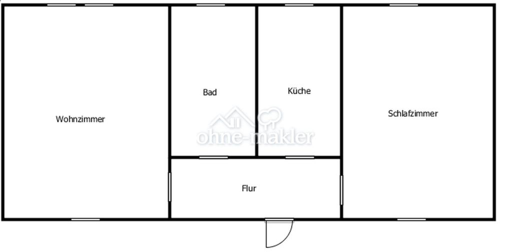 frisch sanierte, helle, ruhige 2 bzw. 3-Zimmer-Wohnung mit Einbauküche - Photo 5