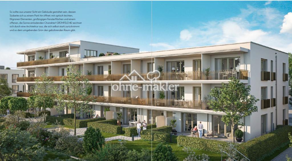 Neubau 2-Zi-WHG in Feldmoching möbliert und mit Balkon, Erstbezug - Foto 5