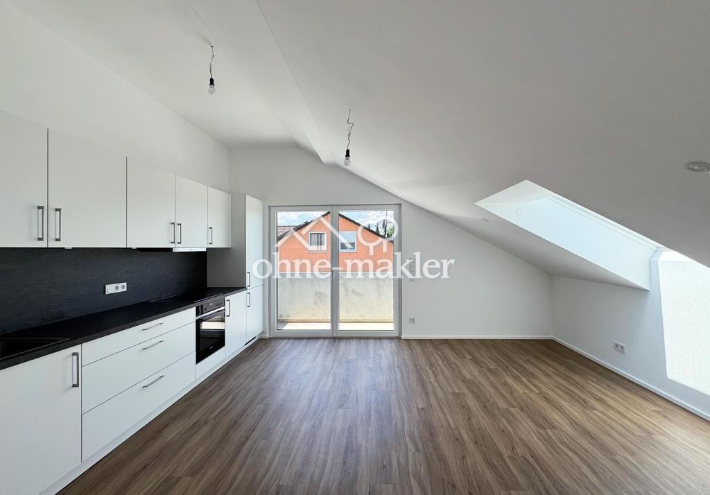 Erstbezug: Moderne 2-Zimmer-Dachgeschosswohnung mit Westbalkon und Klimaanlage in Anzing - WE06 - Photo 1