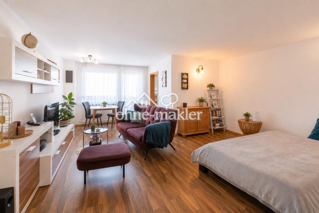 Hochwertige 1,5-Zimmer-Wohnung mit großem Balkon, Aufzug & Tiefgarage - Foto 1
