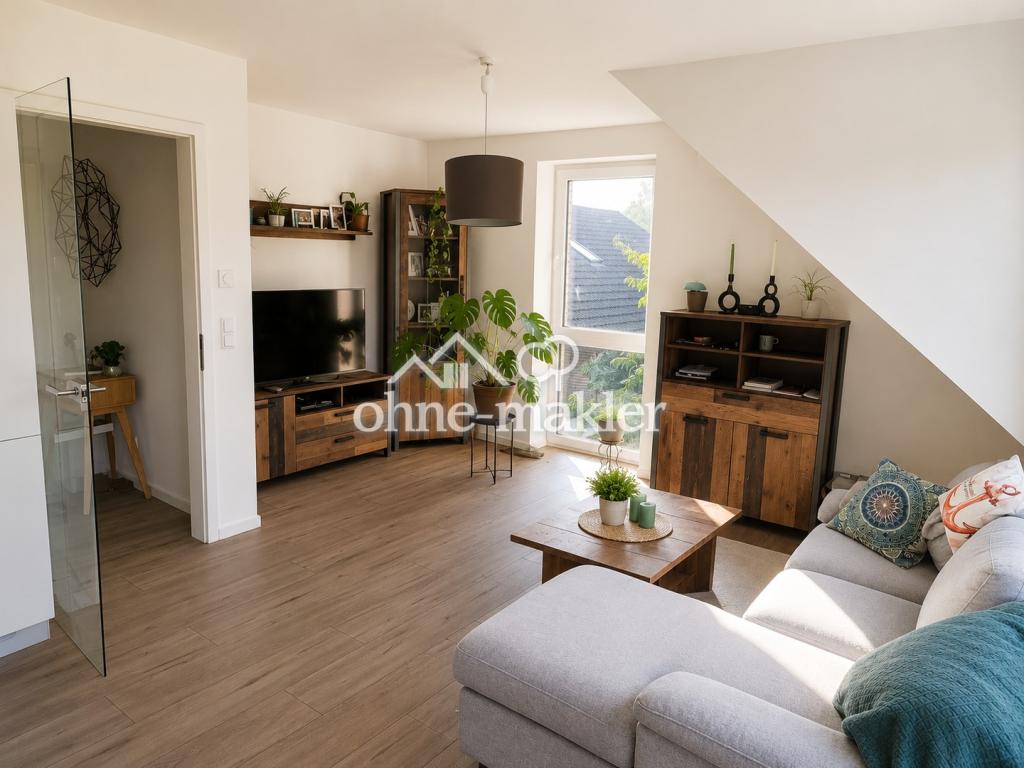 Zentrale 2-Zimmer DG-Wohnung im Grünen (mit Luft-Wasser-Wärmepumpe) - Foto 1
