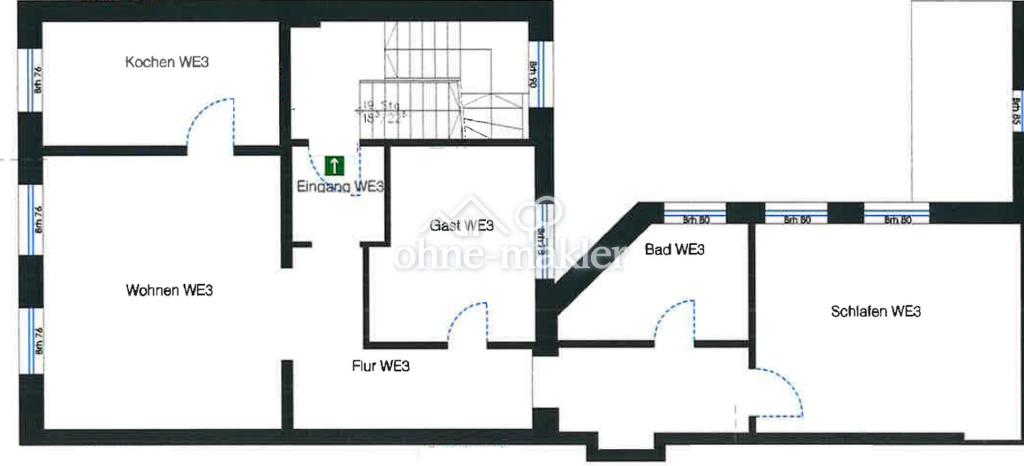 Charmante 3-Zimmer-Altbauwohnung mit Stuckfassade – zentrumsnah in Mönchengladbach-Nord - Photo 3