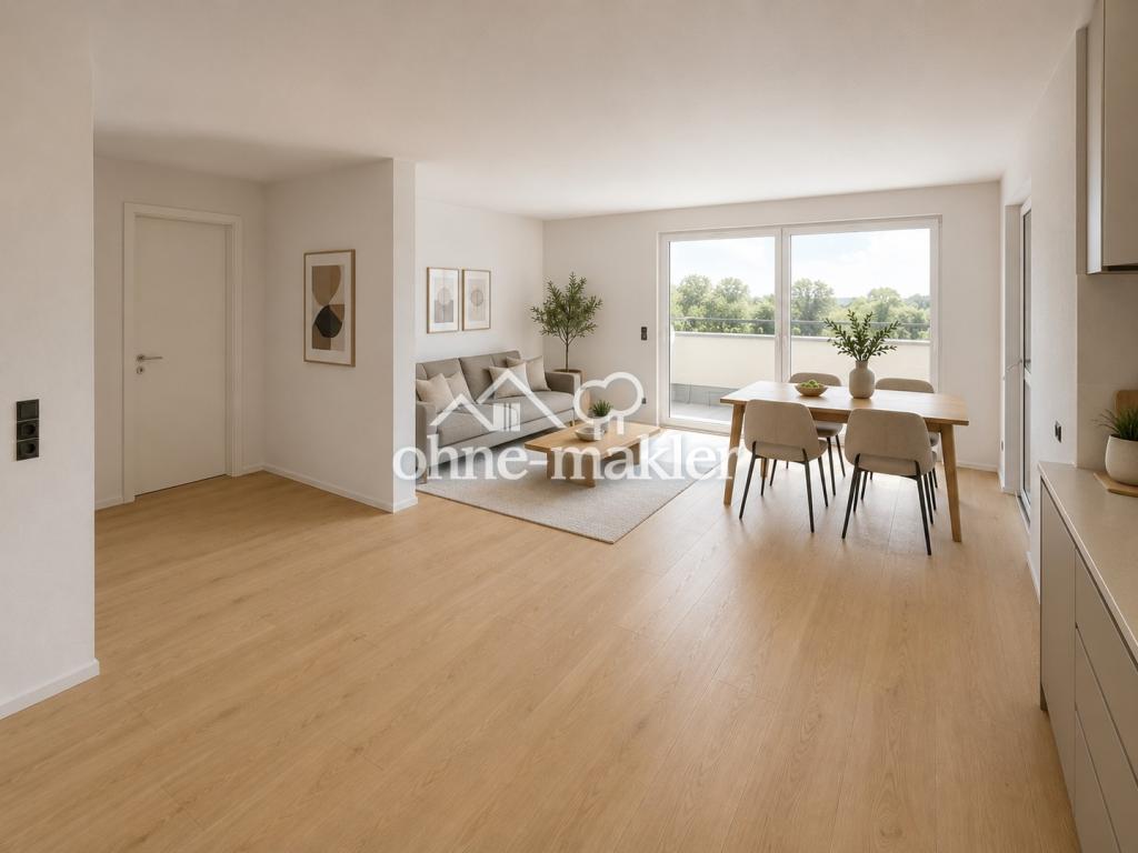 Moderne 2-Zimmer-Wohnung mit Balkon und großem Garten | KfW 40 QNG | Erstbezug - Photo 1