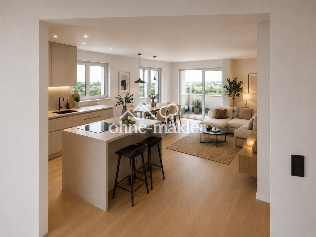 Neubau-Erstbezug | Helle 2-Zimmer-Wohnung mit Balkon und Garten ca. 100 m² | KfW 40 QNG - Foto 1