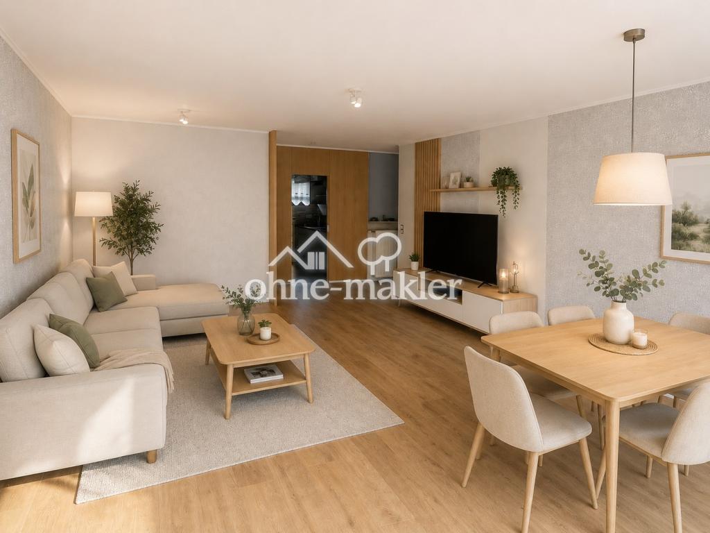 4-Zimmer-Erdgeschosswohnung mit Balkon, Garage und Gartennutzung in ruhiger Lage, Haibach - Photo 3