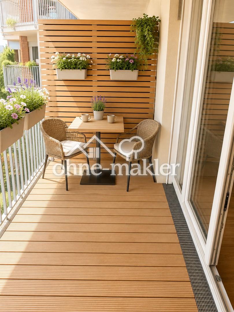 Erstbezug! 3-Zimmer-Wohnung mit Süd-Balkon in Top-Lage von Darmstadt - Photo 5