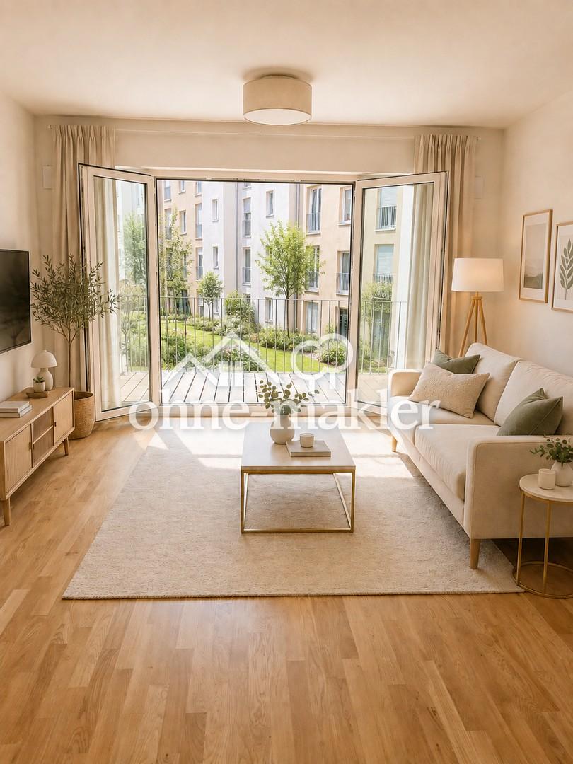 Erstbezug! 3-Zimmer-Wohnung mit Süd-Balkon in Top-Lage von Darmstadt - Photo 2