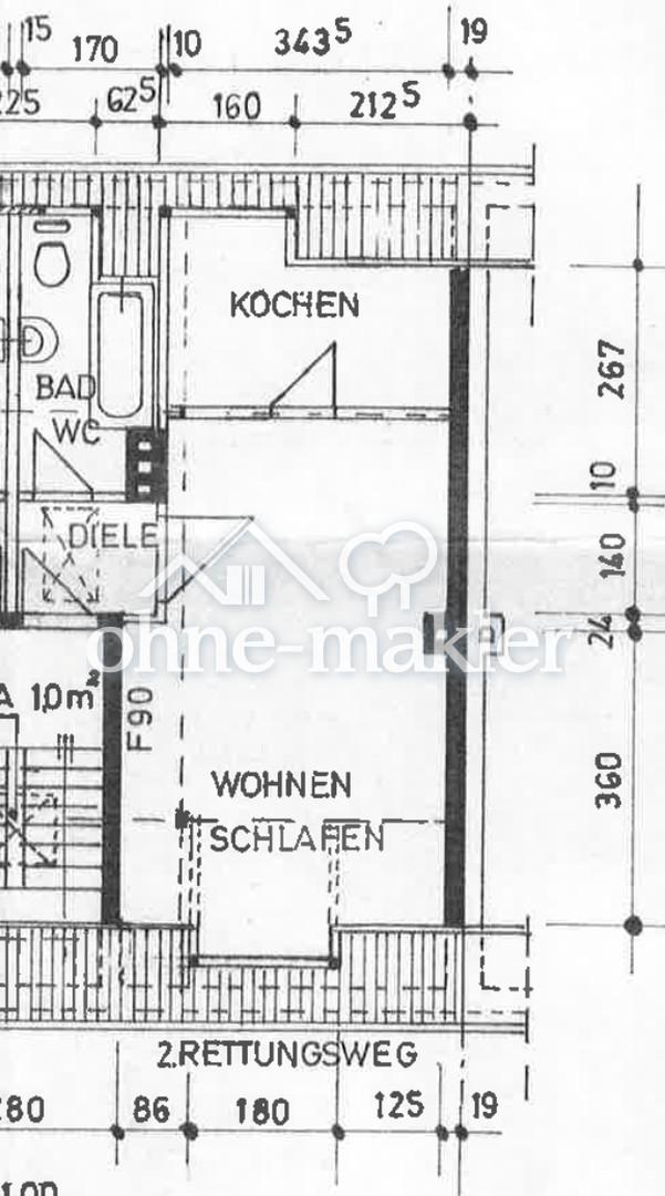 Renovierte Einzimmerwohnung mit Spitzgiebel mit guter Unianbindung - Photo 5