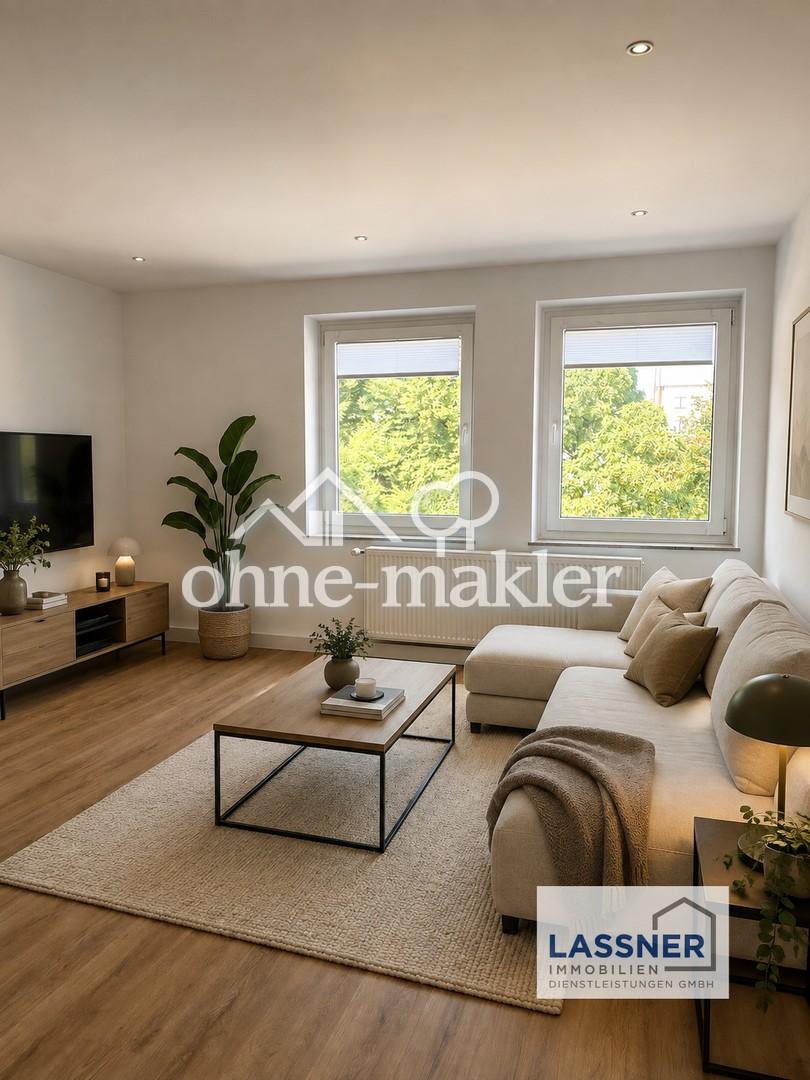 Modern wohnen mit Parkblick. Sanierte 3-Zimmer-Wohnung in zentraler Lage - Foto 1