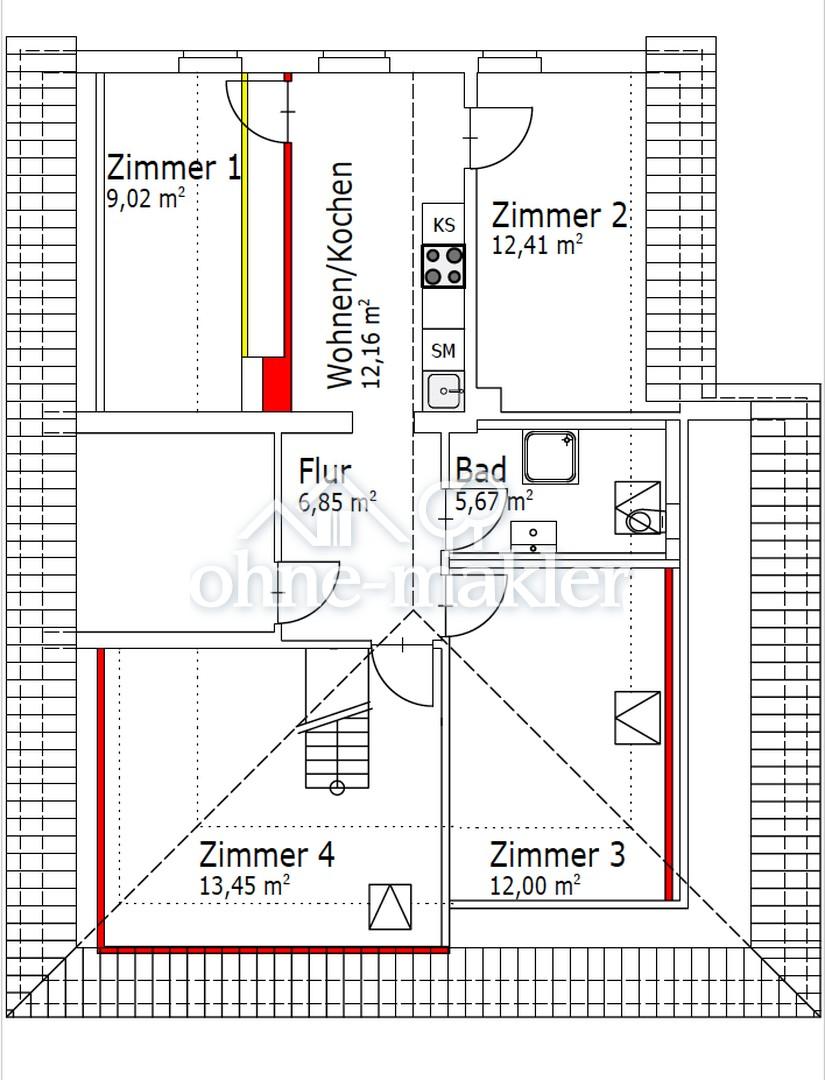 Sanierte WG-Zimmer in Osnabrück-Schölerberg - Foto 2