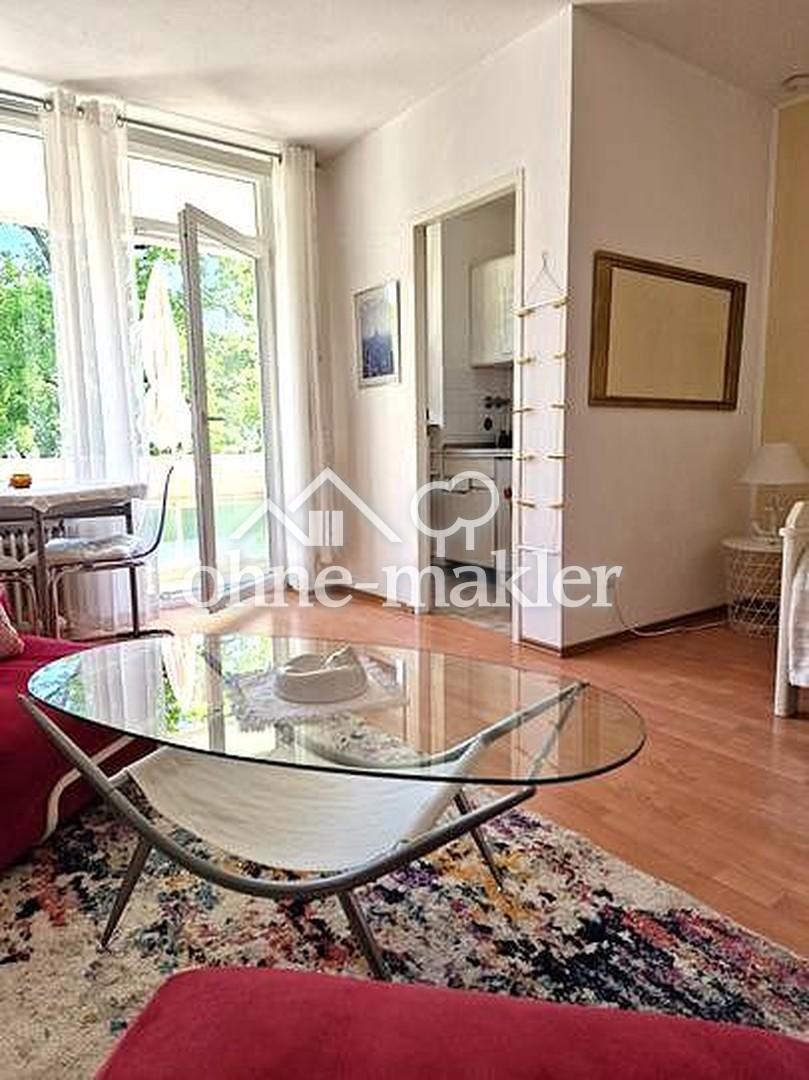 Möblierte, helle 1-Zimmer-Wohnung mit Südloggia in absolut ruhiger und dennoch zentraler Lage! - Foto 2