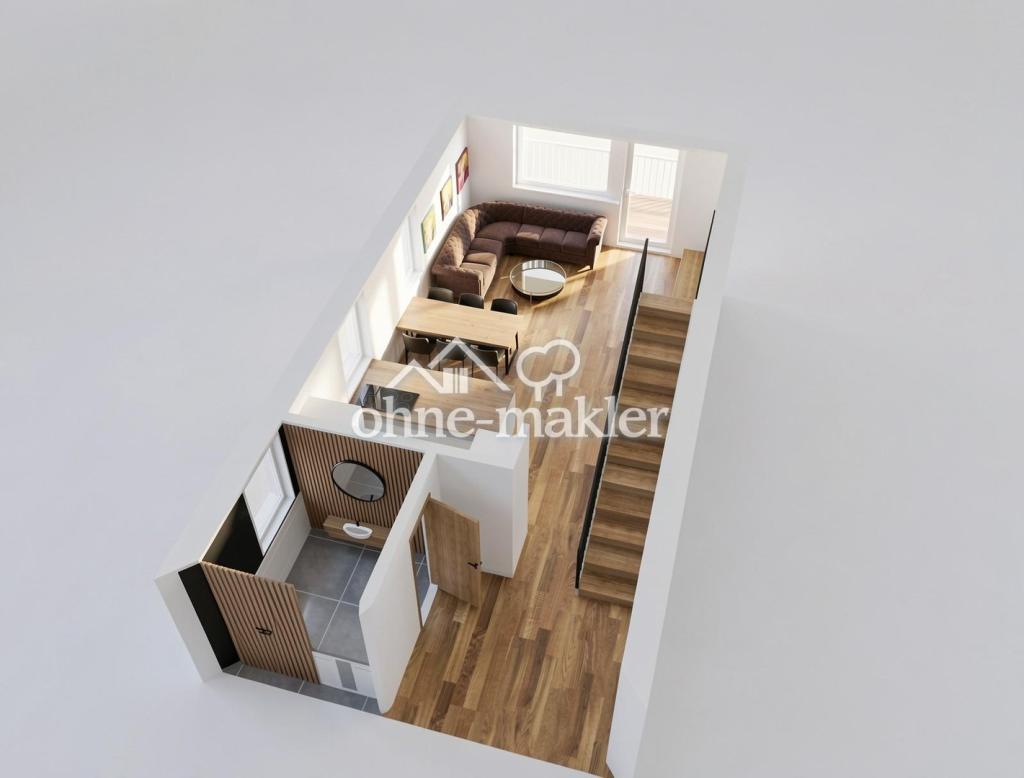 Erstbezug nach Sanierung - lichtdurchflutete Maisonettewohnung direkt am Schloßteich - Photo 1