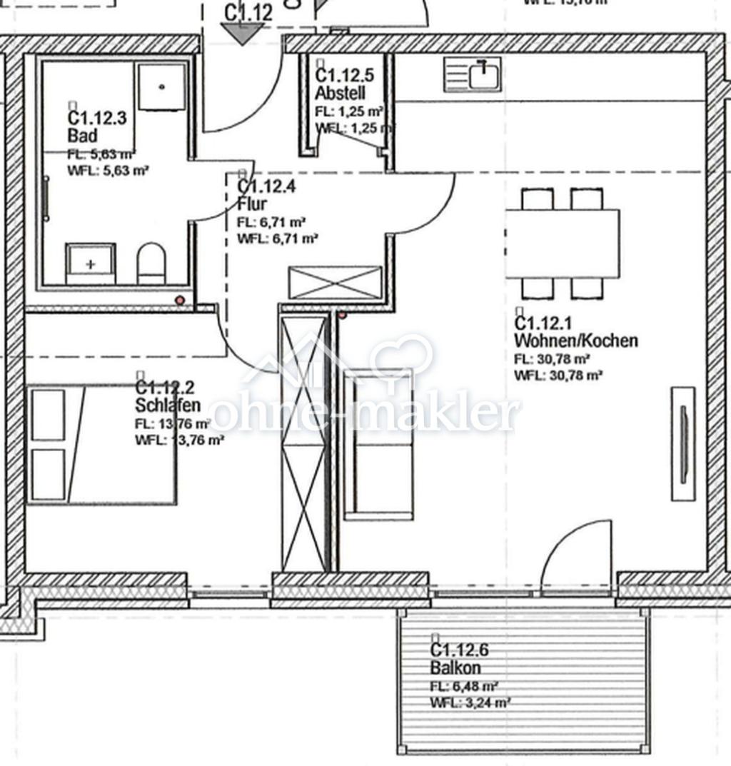 Erstbezug: Moderne Obergeschosswohnung mit Balkon sowie energieeffizientem Wohnkomfort - Photo 1