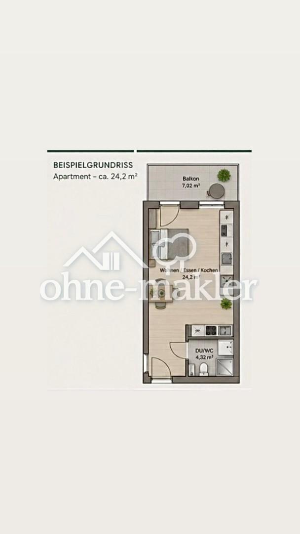 Neubau 1-Zimmer Apartment zu vermieten - Photo 2