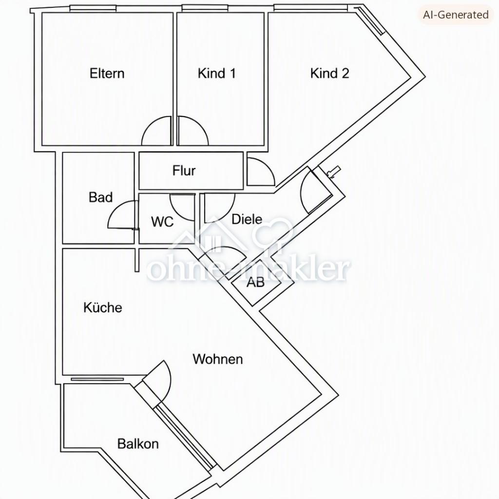 Renovierte 4‑Zimmer‑Wohnung mit großem Balkon & Garage in Dorsten‑Wulfen - Photo 5