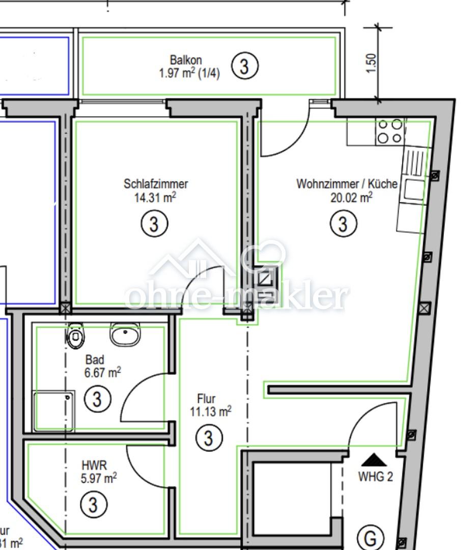 Seniorengerechte 2 Zimmer Wohnung mit Balkon & Fahrstuhl – zentral in Adelebsen – frei ab 01.11.2026 - Photo 4
