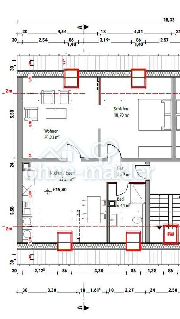Gemütliche renovierte Dachgeschosswohnung in zentraler Lage direkt bei der Straßenbahn - Photo 4