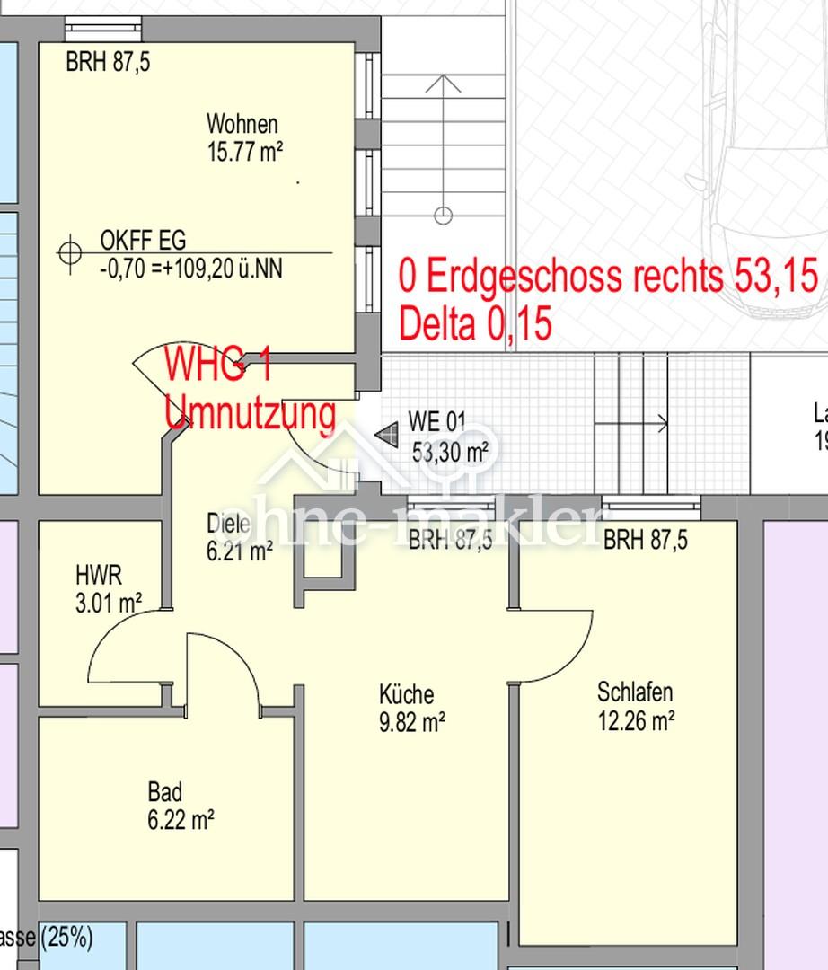 Preiswerte 2 Zimmer Wohnung im Erdgeschoss in ruhiger Wohnlage - Foto 4