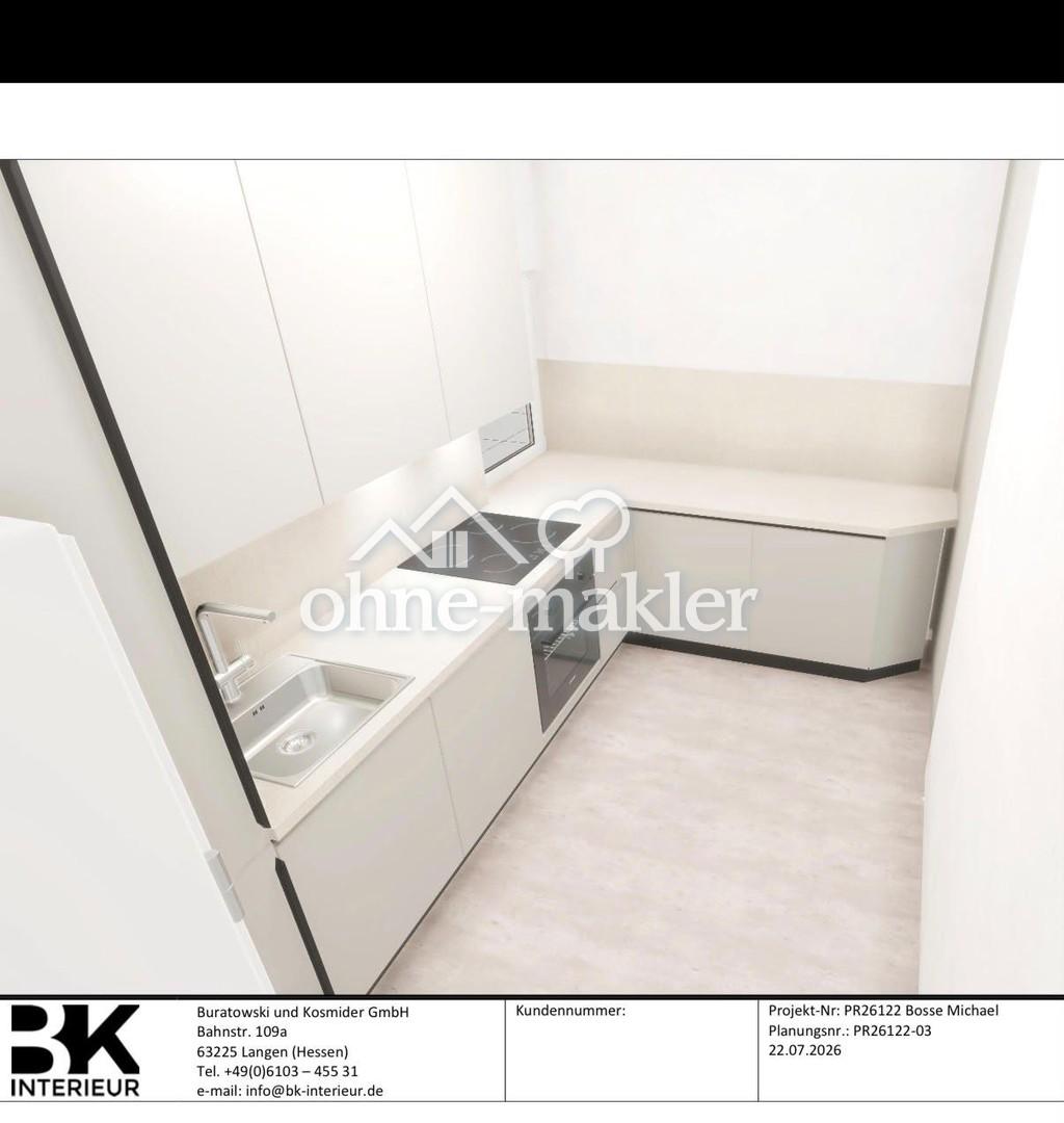 Helle renovierte 4 Zimmer Wohnung mit Balkon, Einbauküche & 2 Stellplätzen - Foto 4