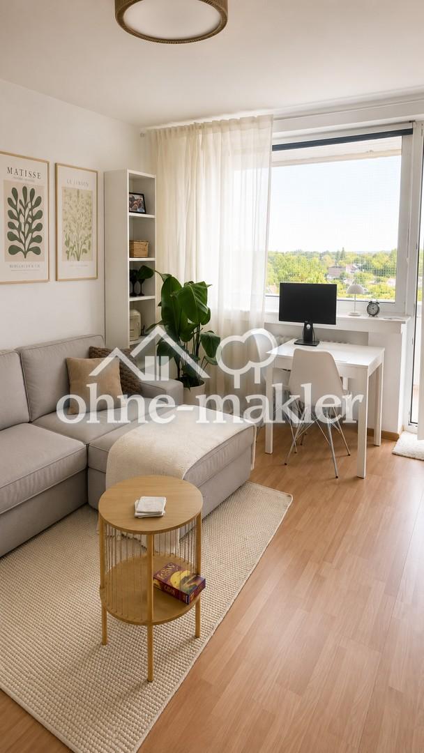 Stilvoll möblierte 1-Zimmer-Wohnung mit Balkon und Weitblick in Hannover-Oberricklingen - Foto 3