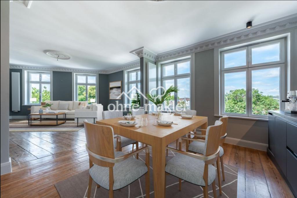 4 Zi Wohnung, WG geeignet, Jugendstil, saniert, EBK, auf Zeit bis 30.04.2027, ideal für Studenten - Photo 3
