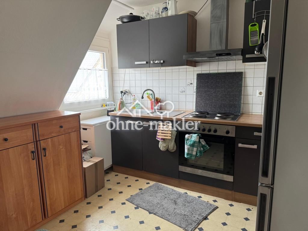 ZEITMIETVERTRAG! 2-Zimmer-Dachgeschosswohnung m. EBK u. großen Garten in KN Uninähe - Foto 5